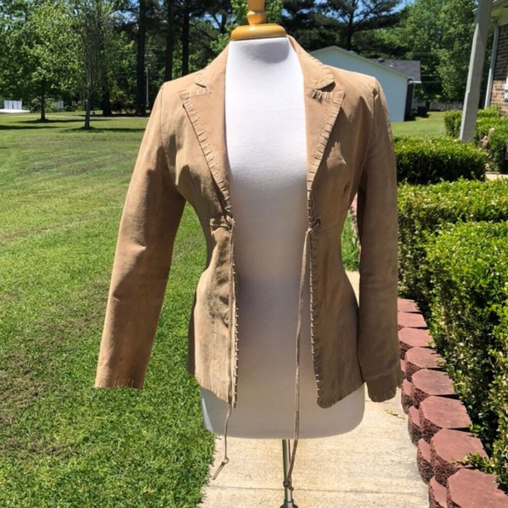 Joe Boxer Women’s Tan Leather Jacket